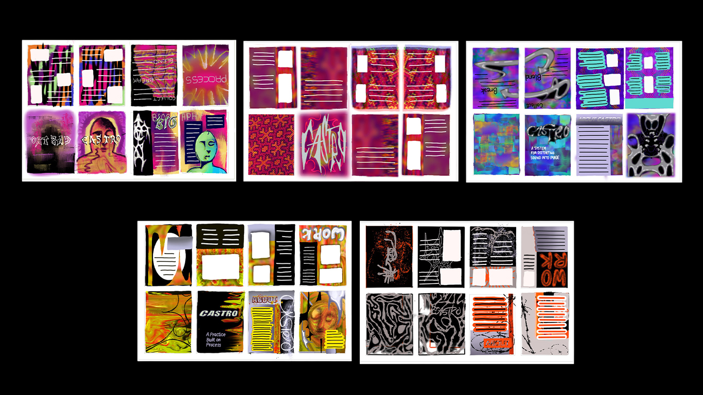 Designer Tribute Zine + Poster sketch 1