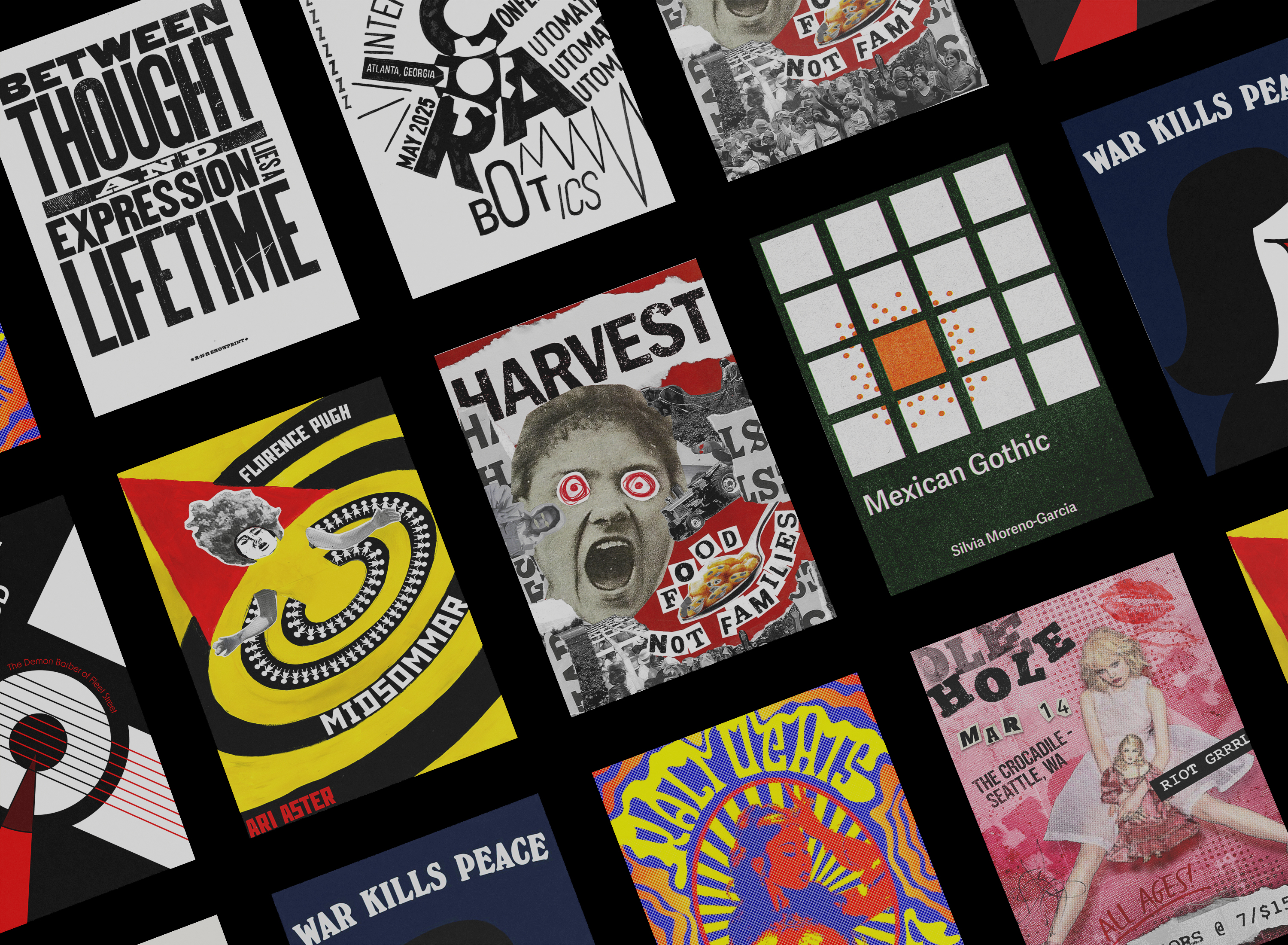 Historical Posters - Poster designs inspired by historical design movements