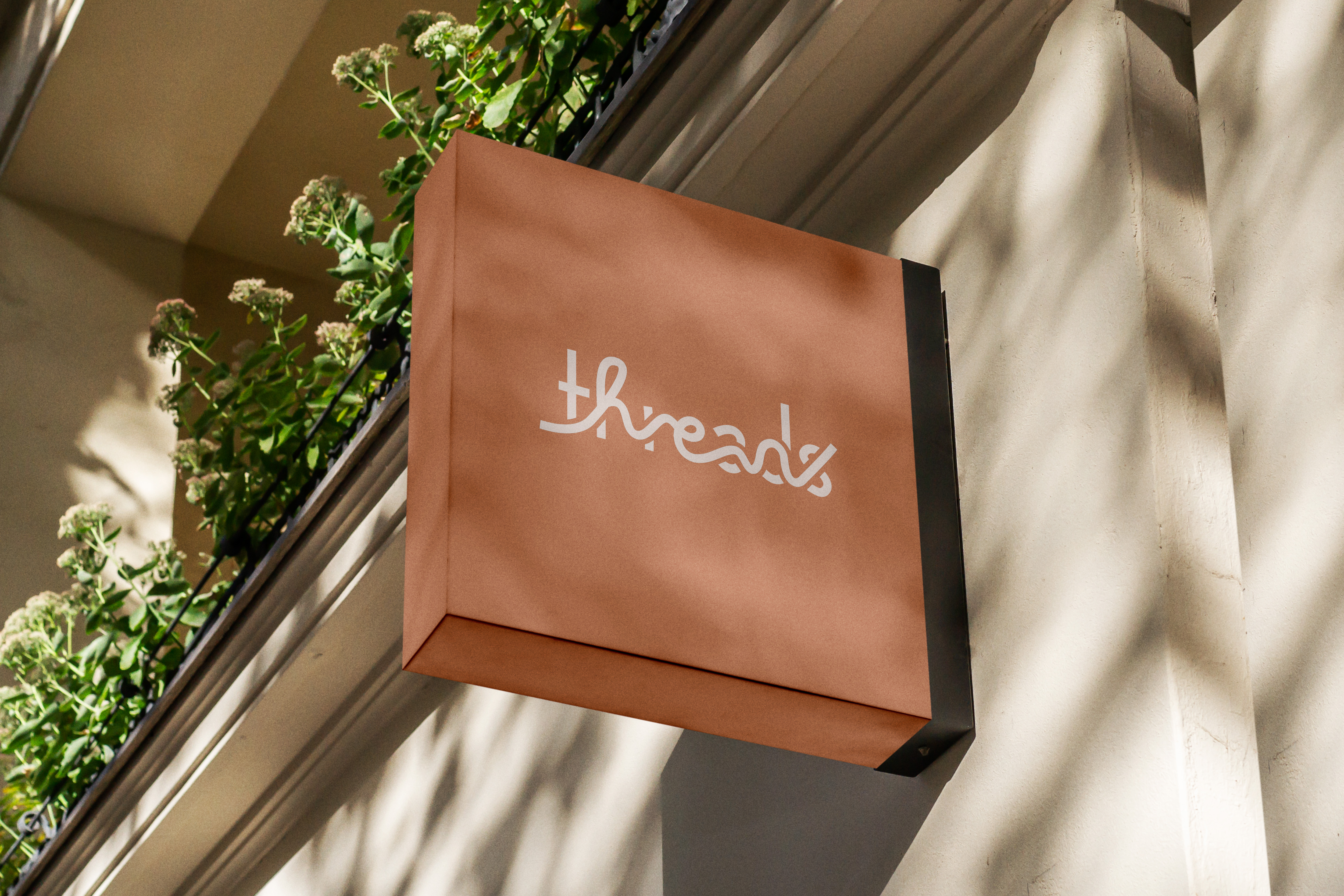 Threads signage mockup