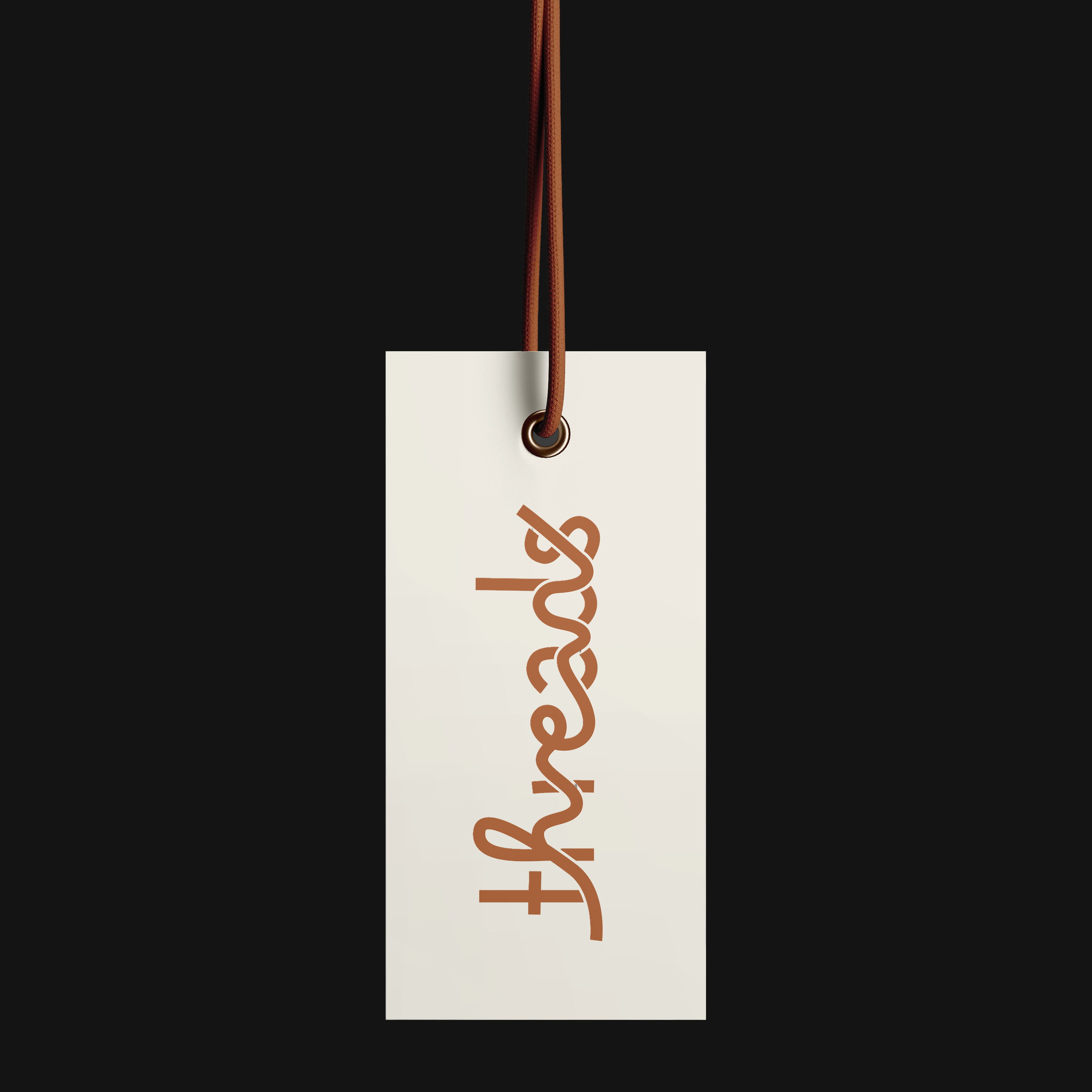 Threads tag mockup