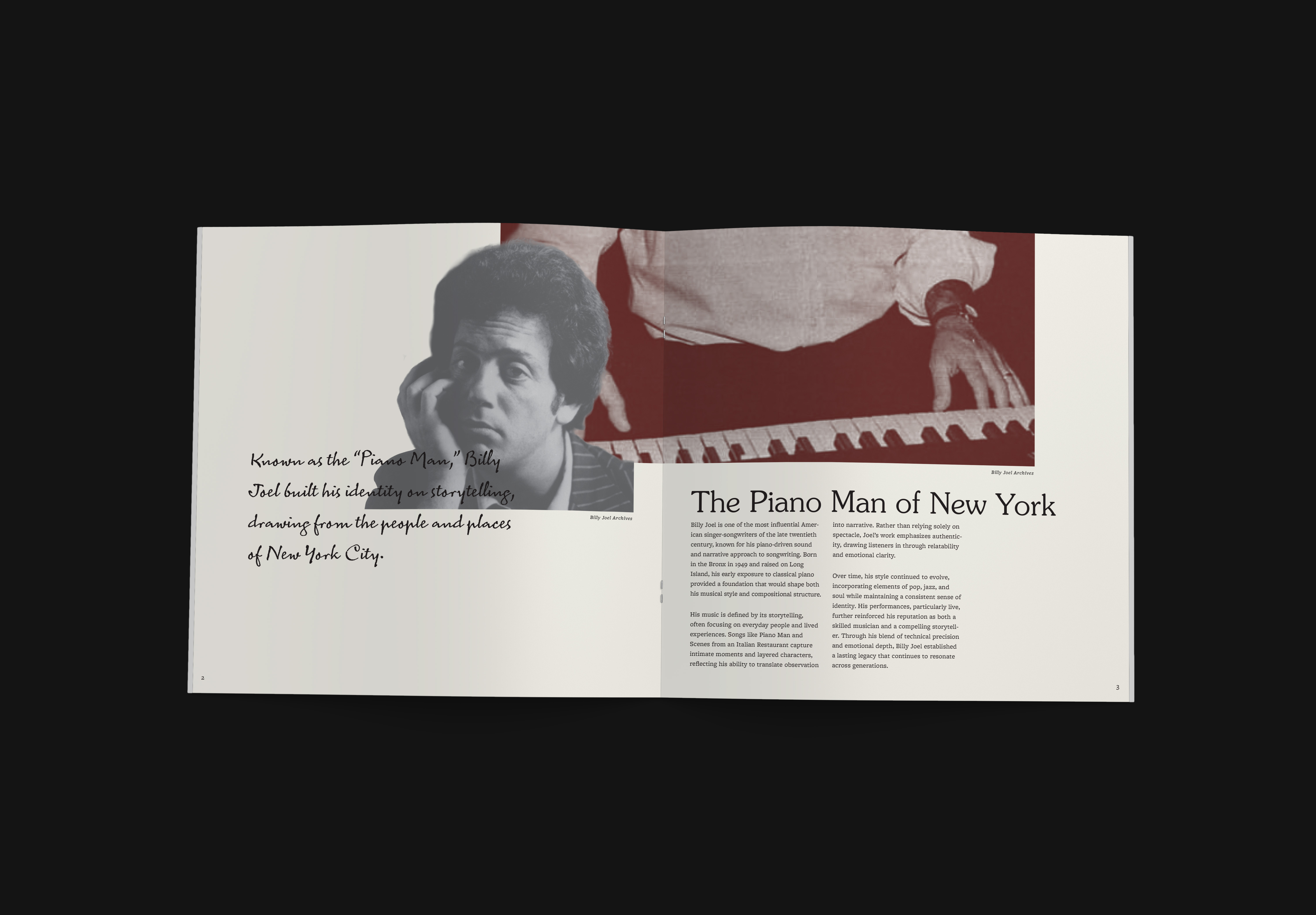 Band Tribute Booklet spread 1