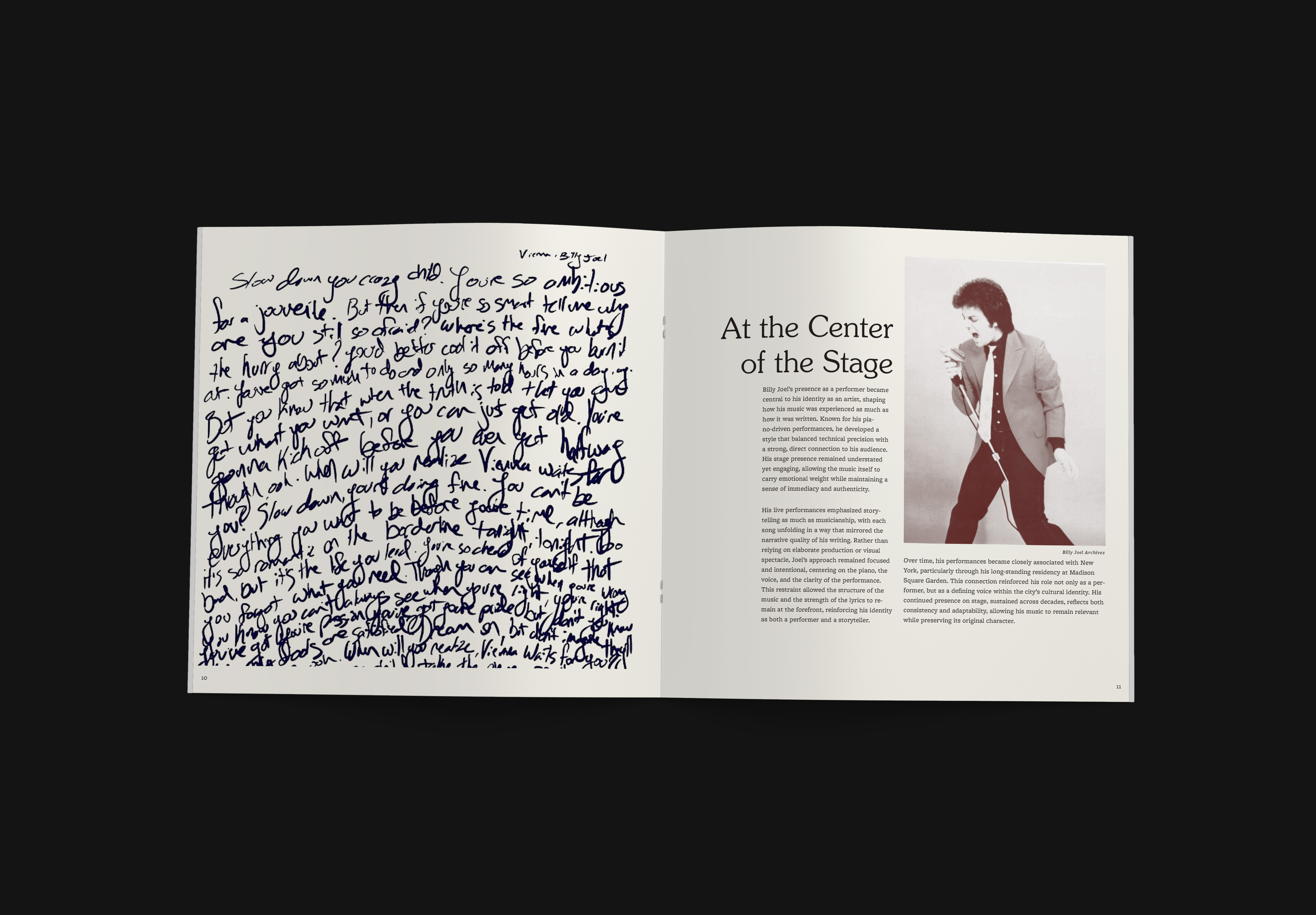 Band Tribute Booklet spread 5