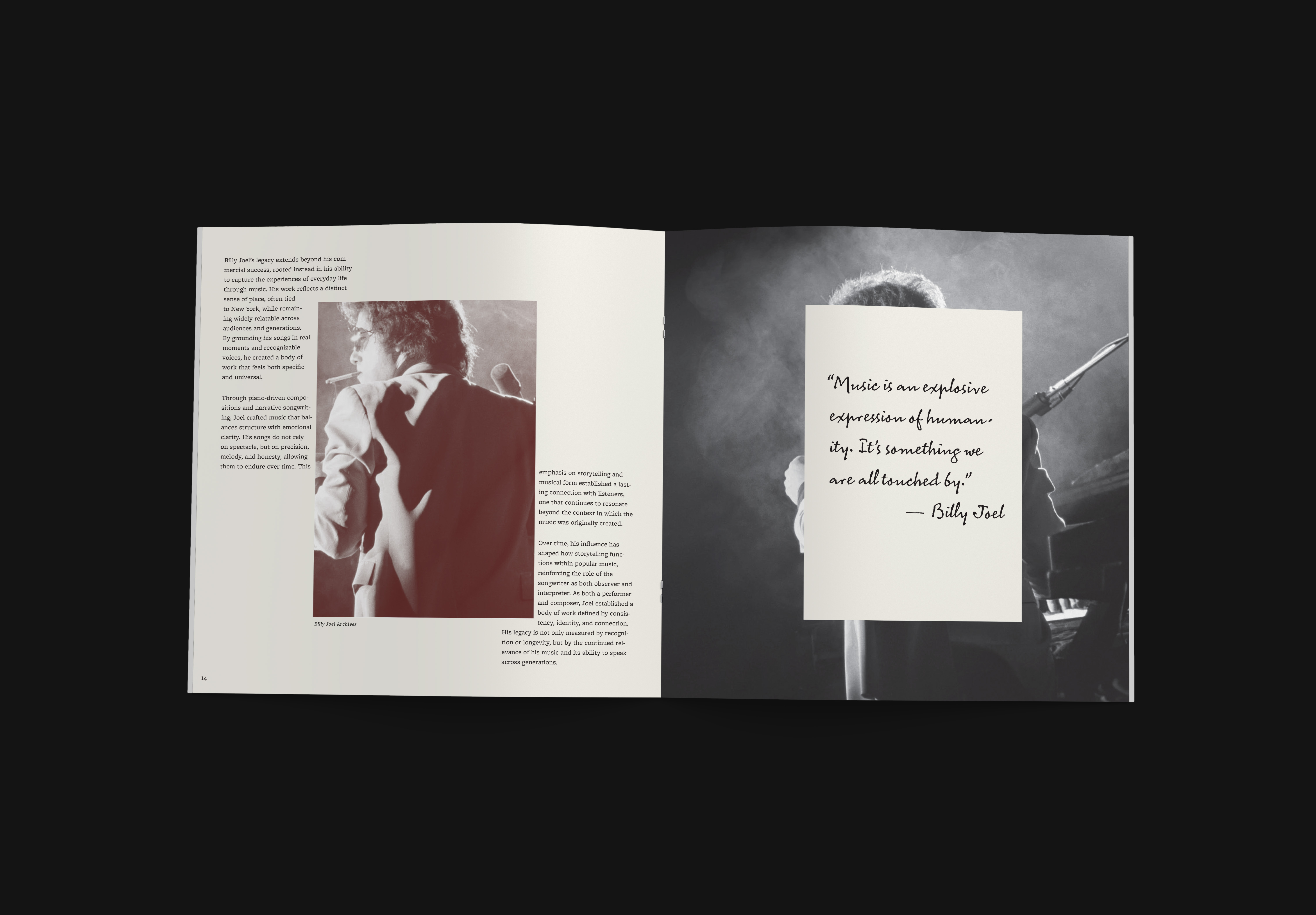 Band Tribute Booklet spread 7