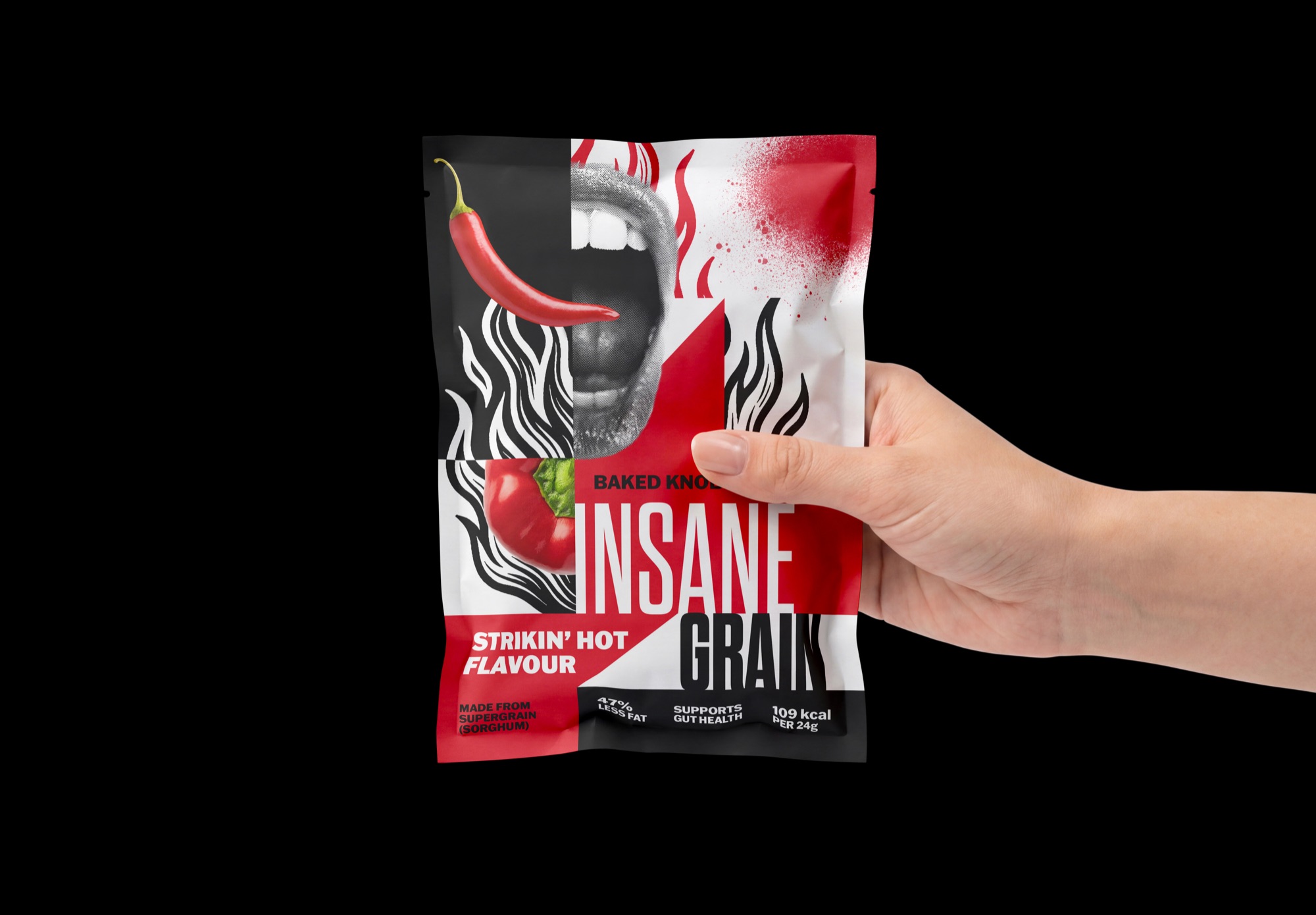 Insane Grain pouch mockup.