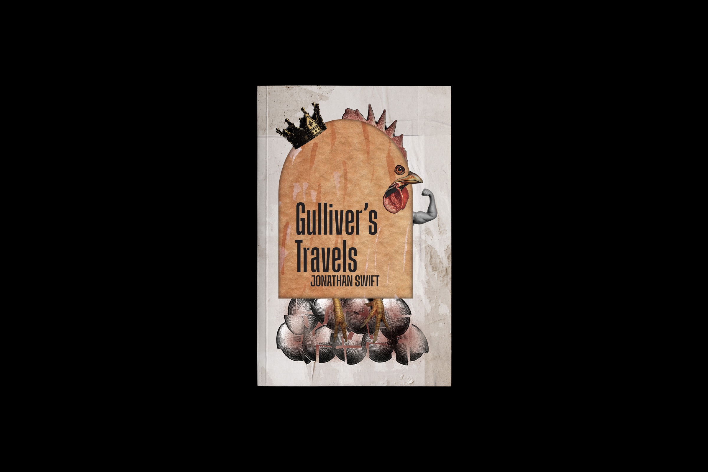 Gulliver's Travels paperback cover mockup.