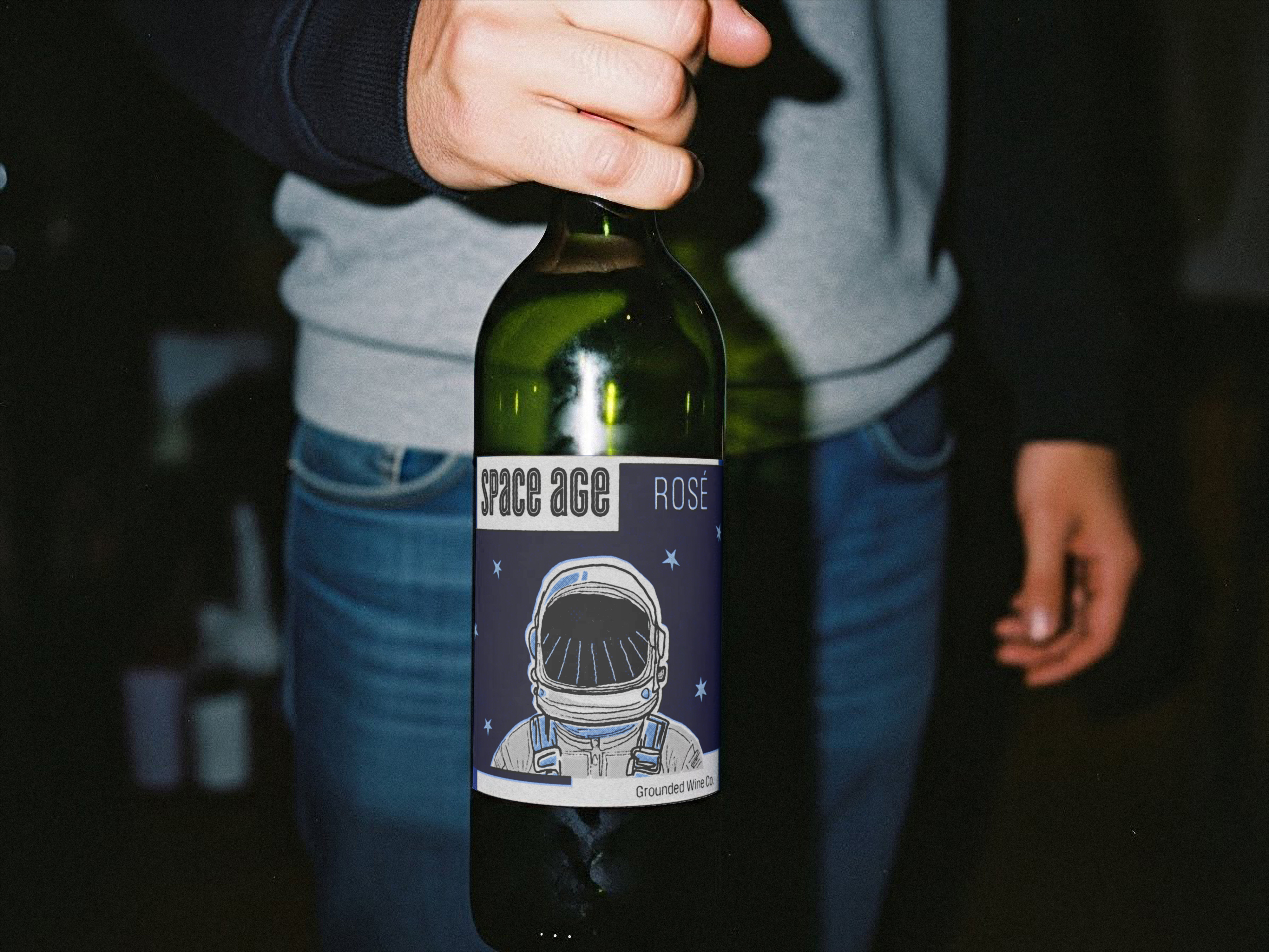 Space Age Wine Packaging - Label redesign for Space Age Rosé
