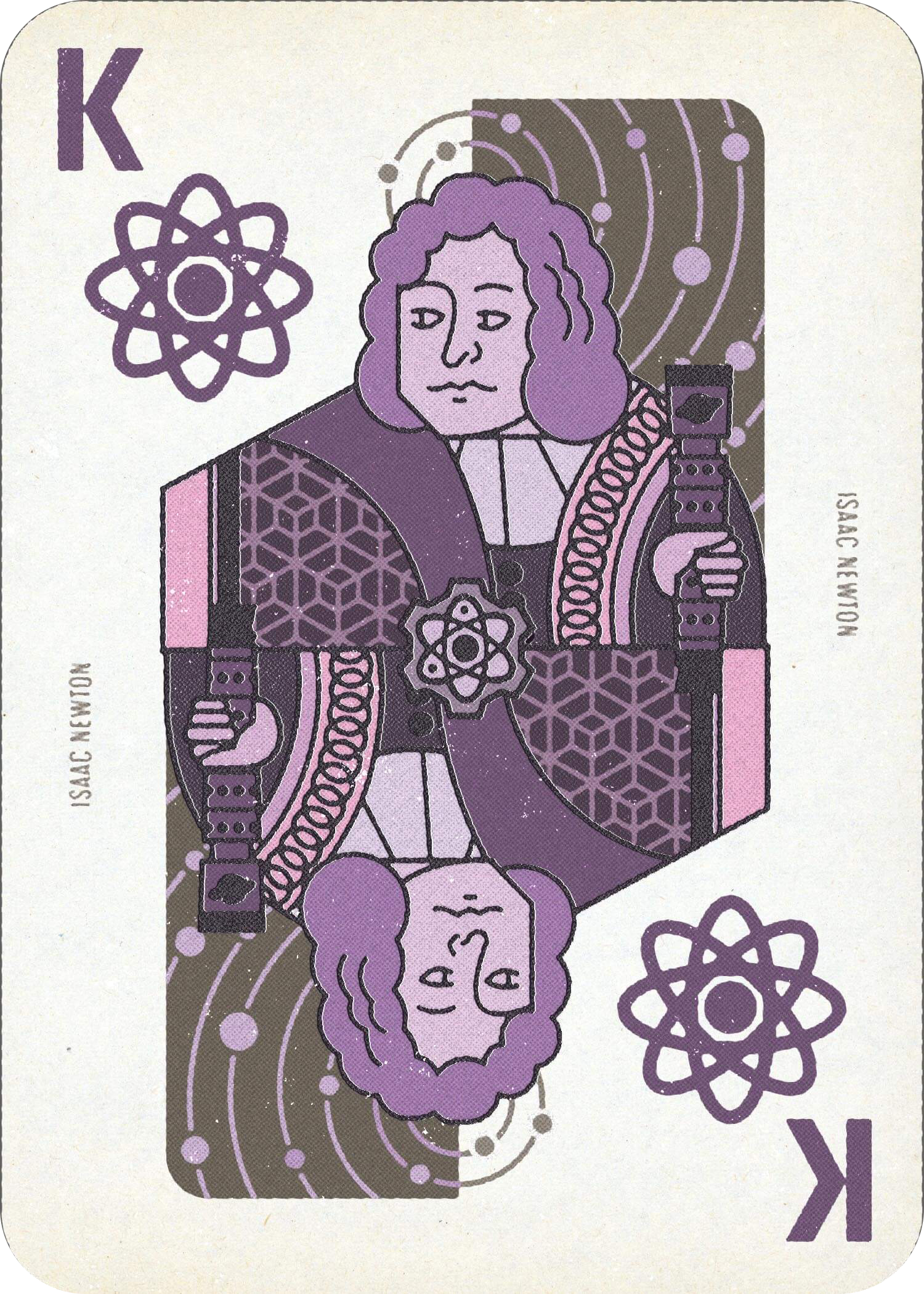 Physics King Card - Isaac Newton