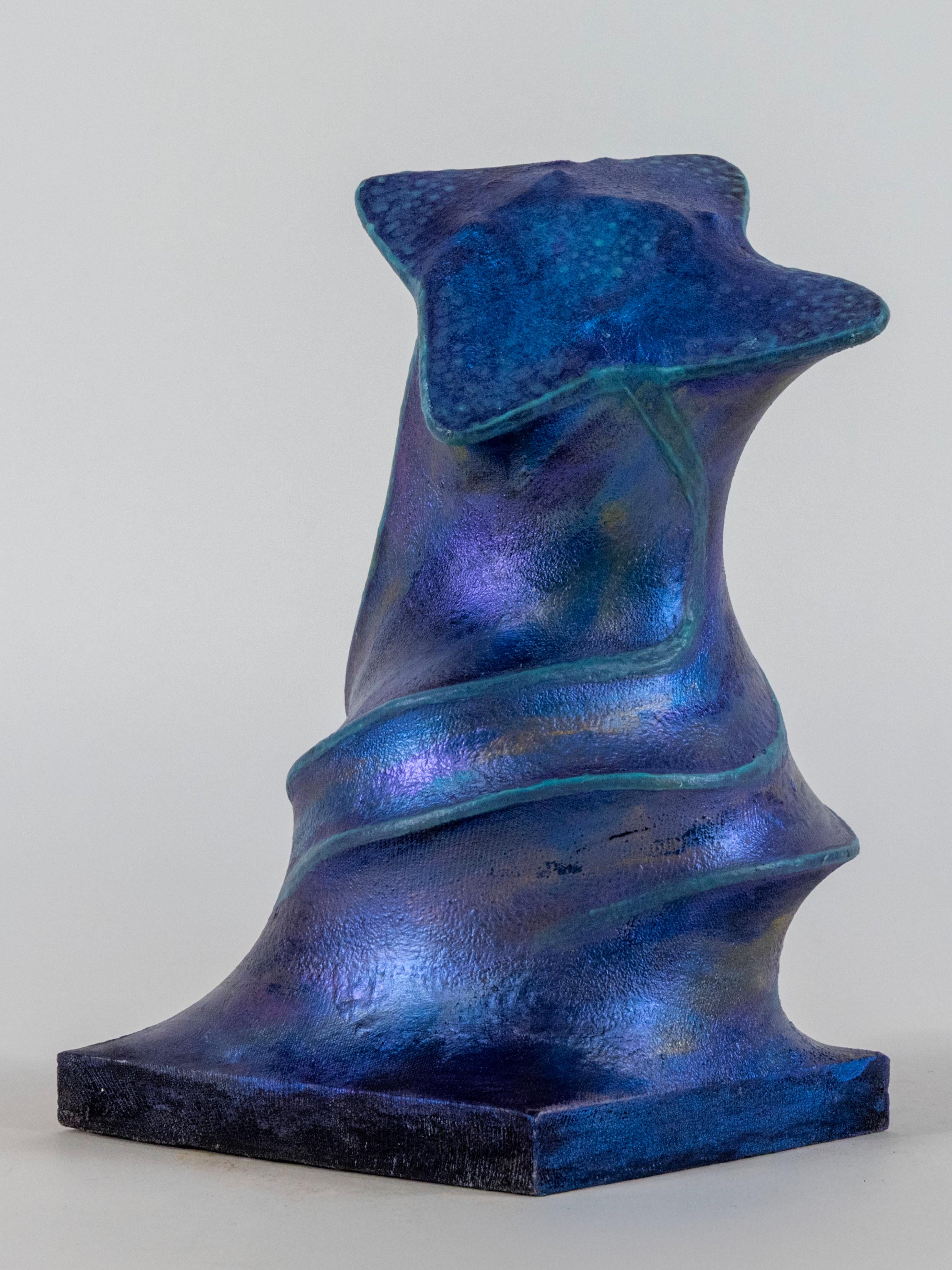 Abyss Bloom - Sculptural object exploring emergence and darkness through organic forms